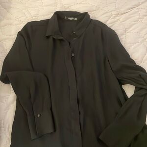 Mango black blouse